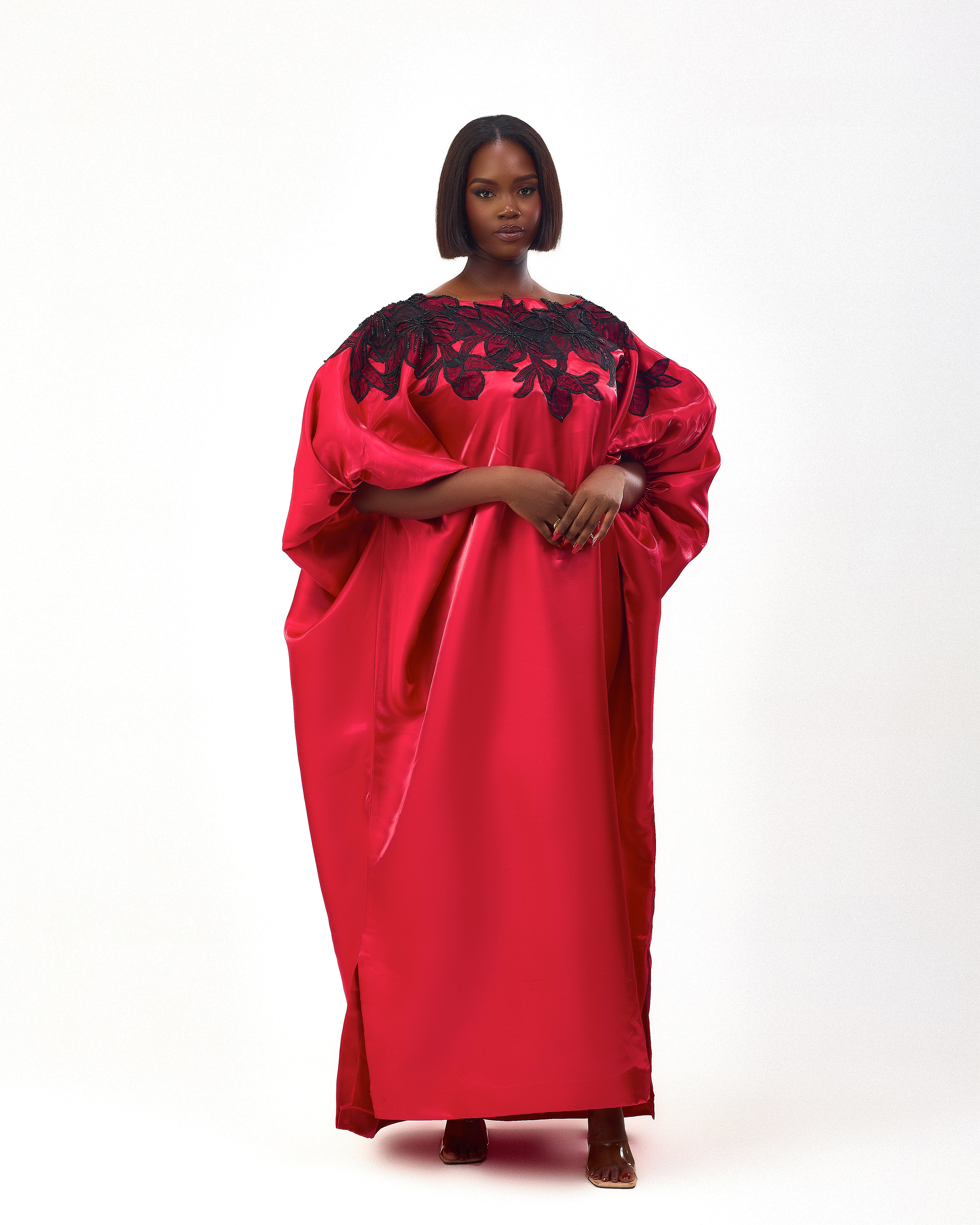 Tru Boubou in red