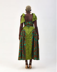 Lucille set in ankara and brocade