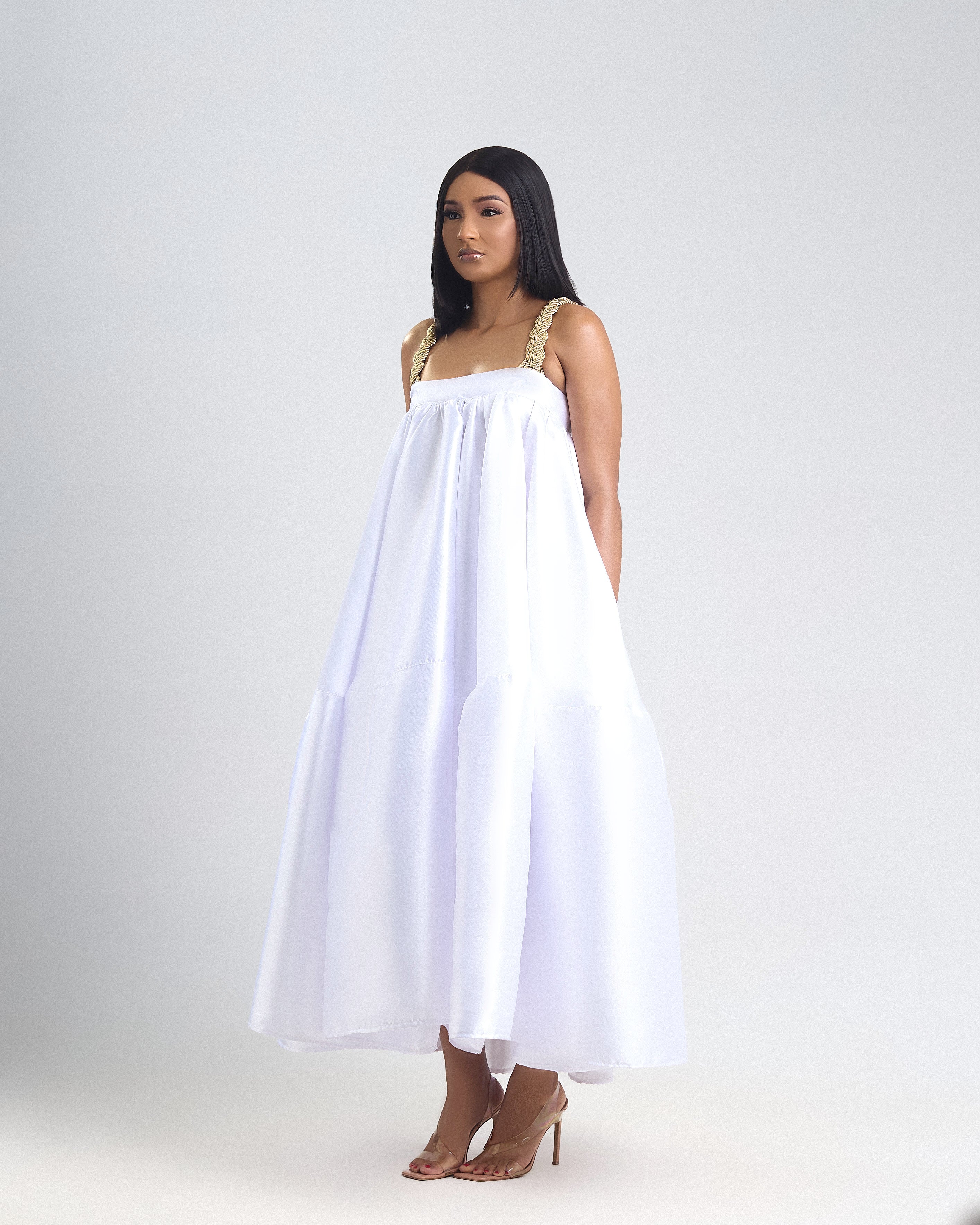 MONA DRESS IN WHITE