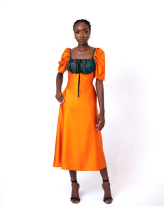 Darkowaa Dress in Orange