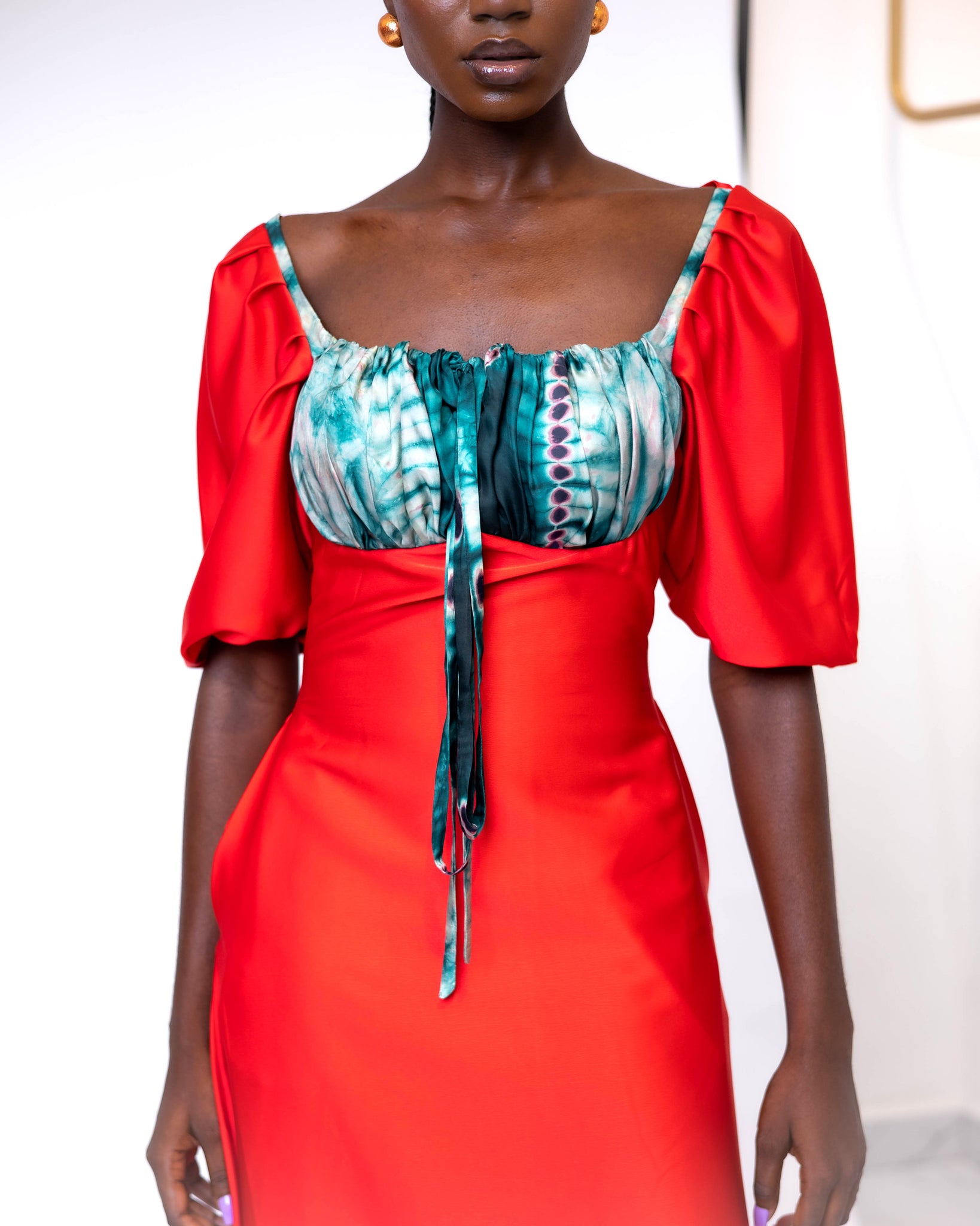 Darkowaa Dress in Red