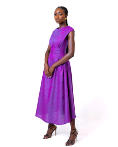 The FBS RUCHED Dress in Fuchsia