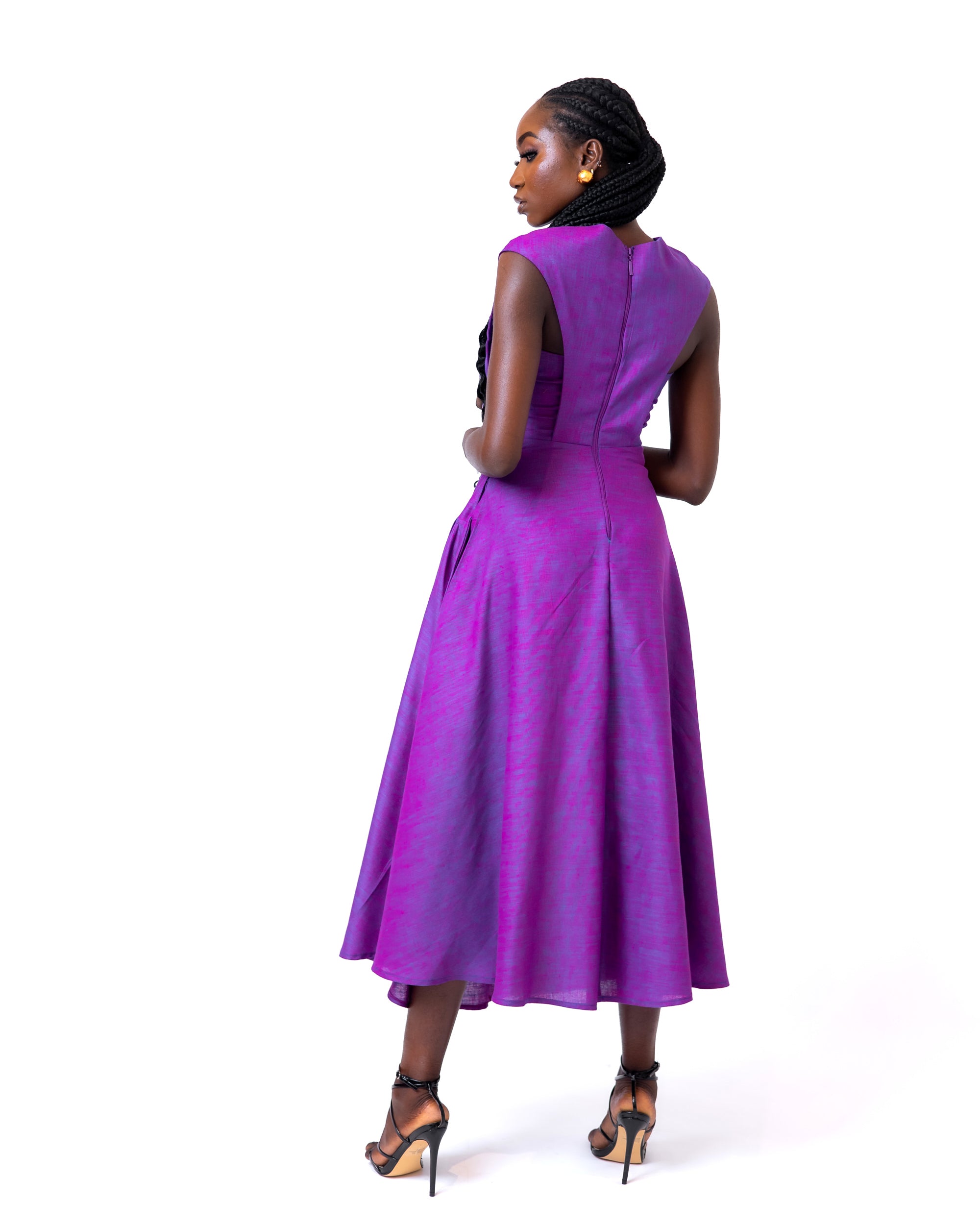 The FBS RUCHED Dress in Fuchsia
