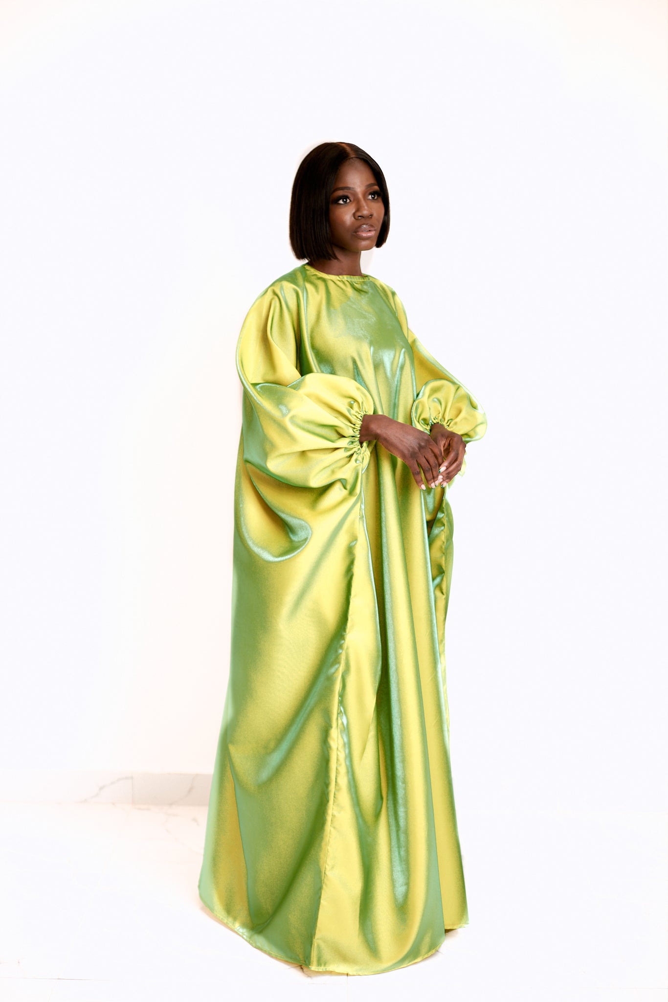 Diva dress in Lime Green