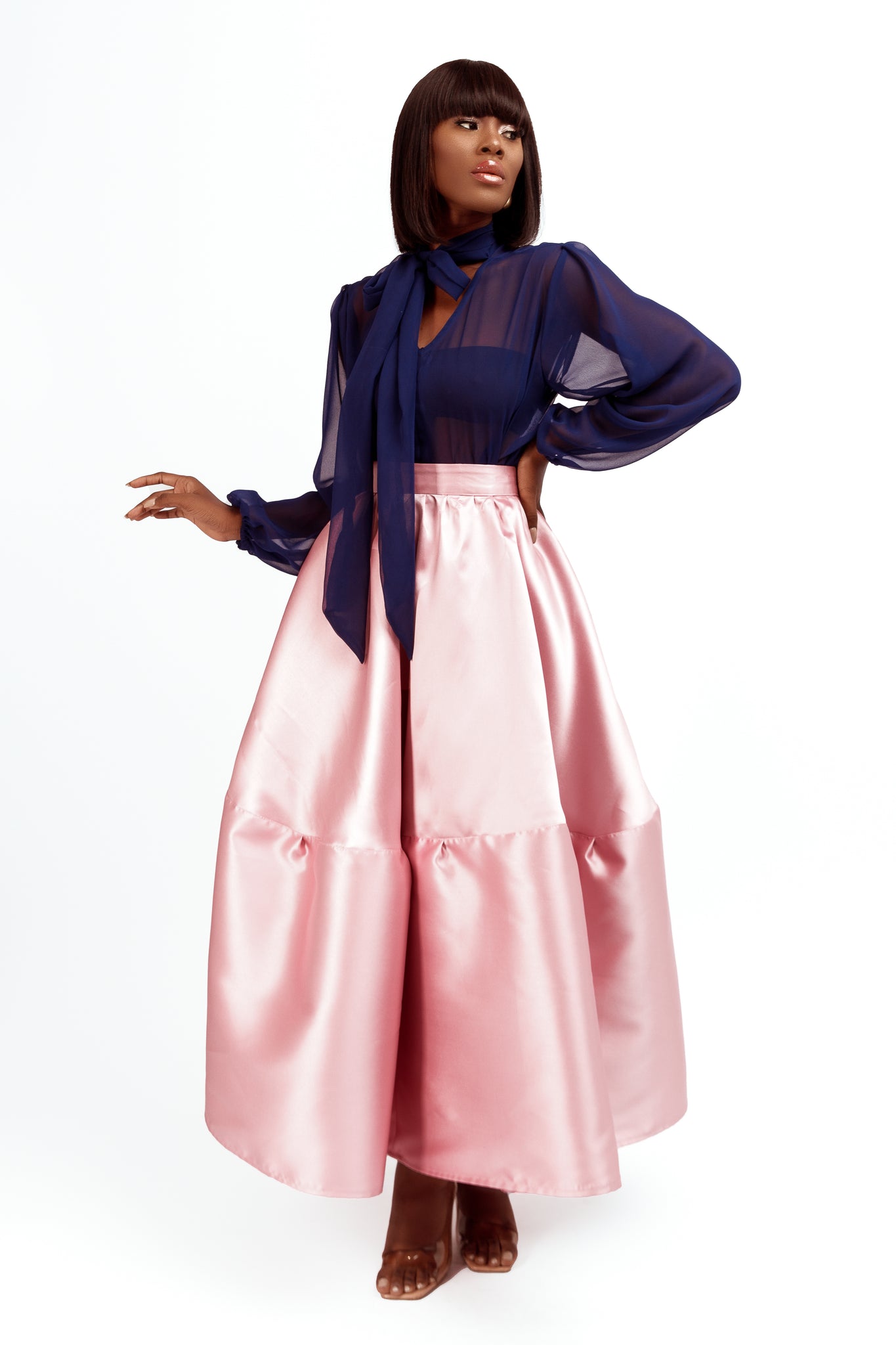 MONA SKIRT IN BABY PINK